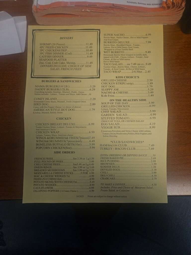 South Side Super Deli menu 2